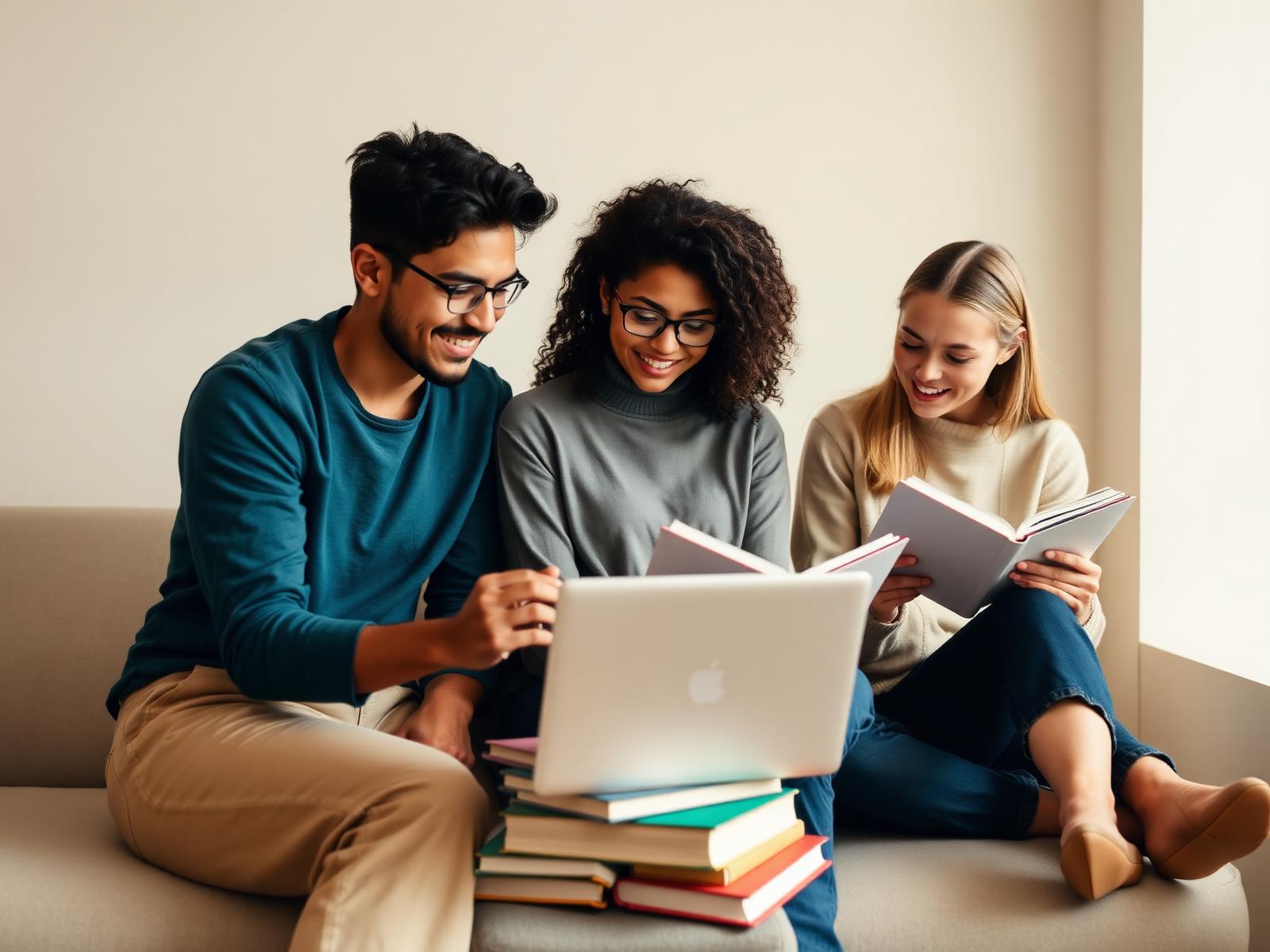 Alunos estudando inglês na Step In